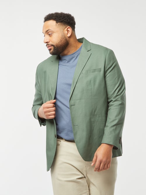 Veste de costume unie coupe slim - Kiabi