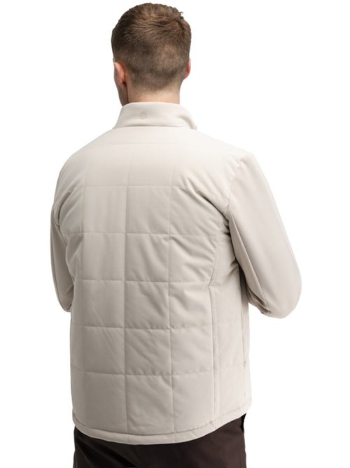 Veste de golf matelassée réversible homme golf homme approach sand - Kiabi