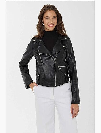 Veste de motard en similicuir hiccup