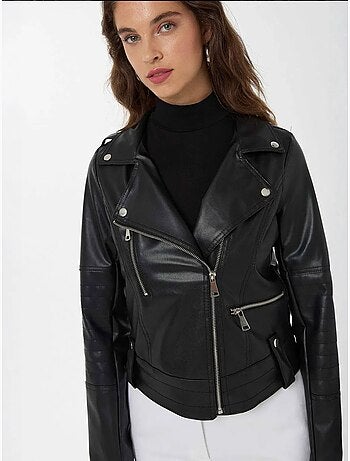 Veste de motard en similicuir hiccup
