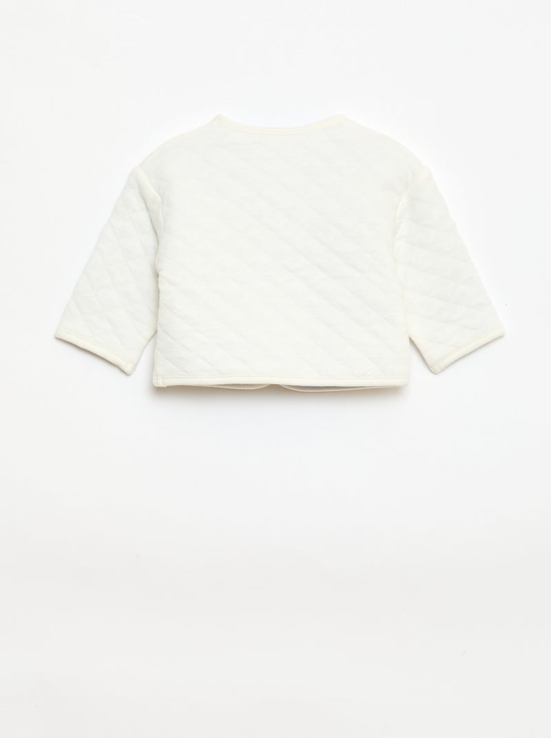 Veste de naissance matelassée Blanc - Kiabi