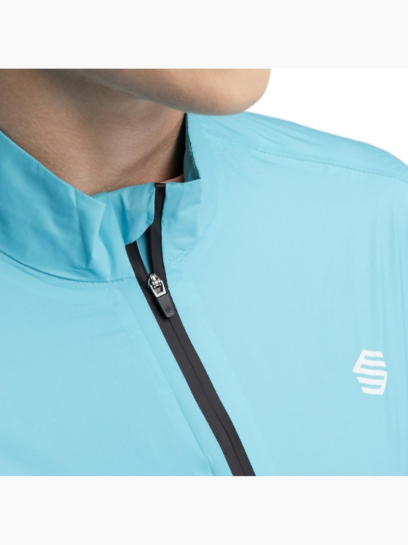 Veste de pluie vélo femme cyclisme femme j2 blockhaus Bleu cyan - Kiabi