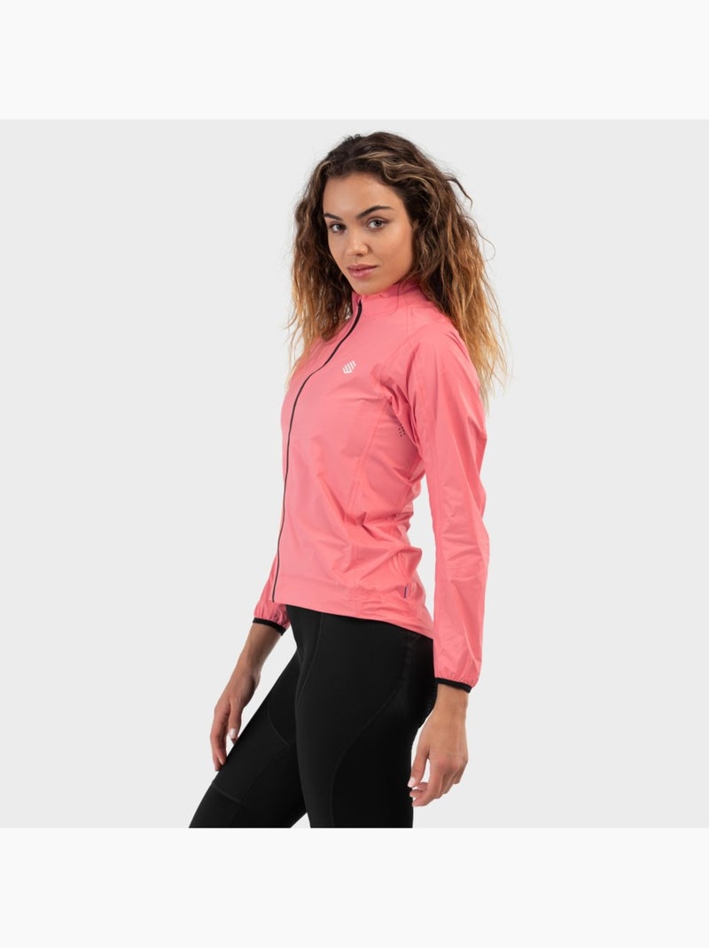 Veste de pluie vélo femme cyclisme femme j2 fauniera Corail - Kiabi