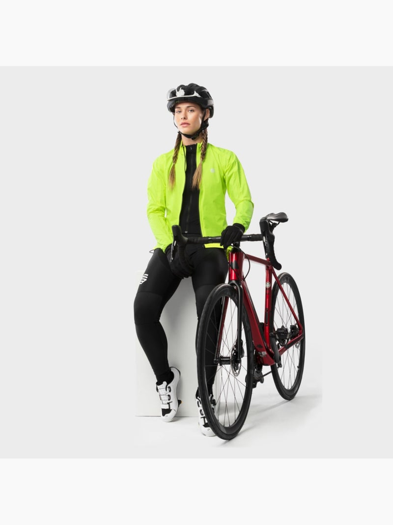 Veste de pluie vélo femme cyclisme femme j2 turini Jaune - Kiabi