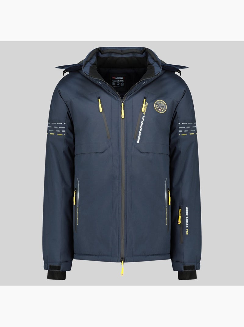 Veste de ski à capuche waldo – geographical norway Bleu marine - Kiabi