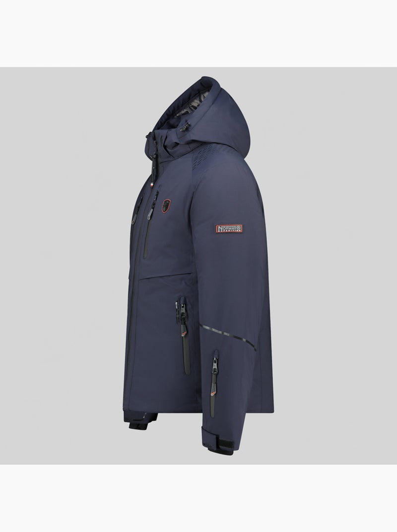 Veste de ski à capuche waouh – geographical norway Bleu marine - Kiabi