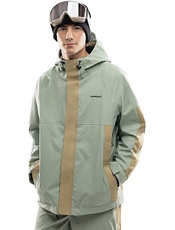 Veste de snowboard oversize homme homme w8 yuki olive