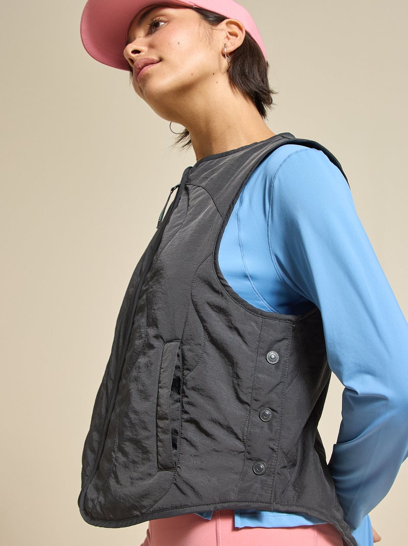 Veste de sport sans manches - (ekstract) Noir - Kiabi