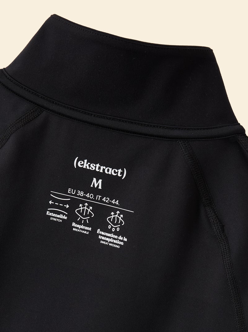 Veste de sport zippée - (ekstract) Noir - Kiabi