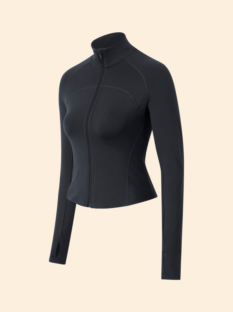 Veste de sport zippée - (ekstract) Noir - Kiabi