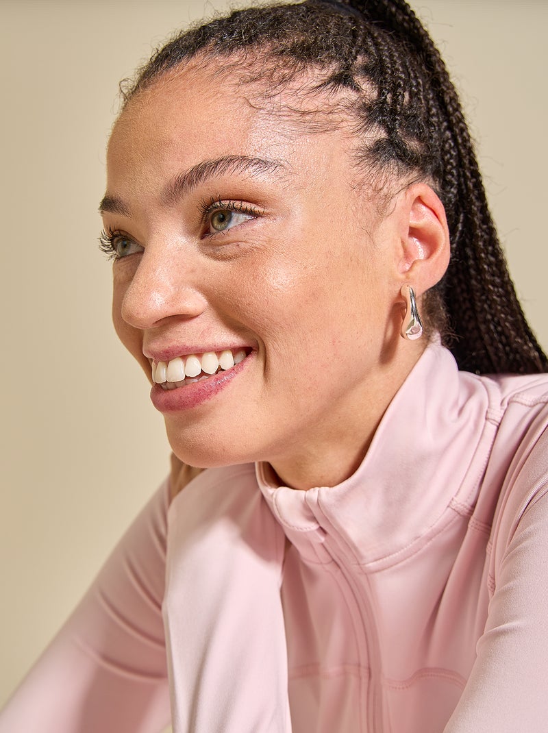 Veste de sport zippée - (ekstract) Rose - Kiabi