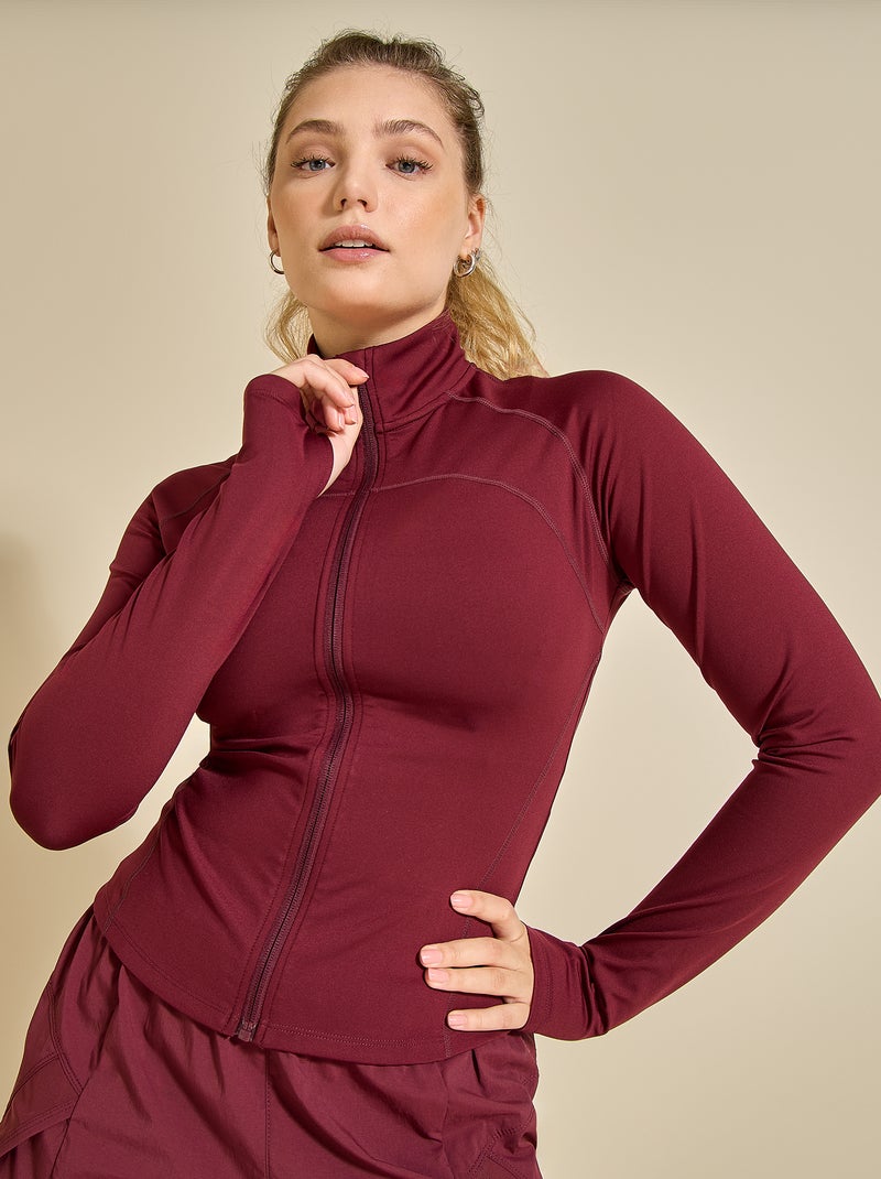 Veste de sport zippée - (ekstract) Rouge - Kiabi