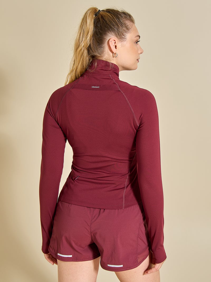 Veste de sport zippée - (ekstract) Rouge - Kiabi