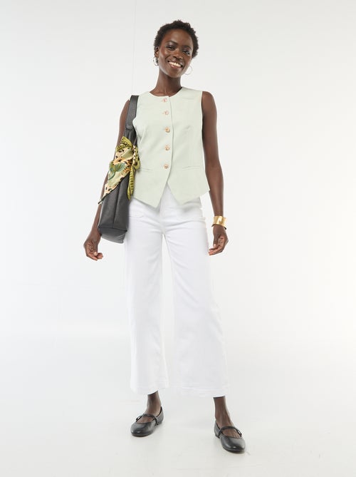 Veste de tailleur avec boutons dorés - Kiabi