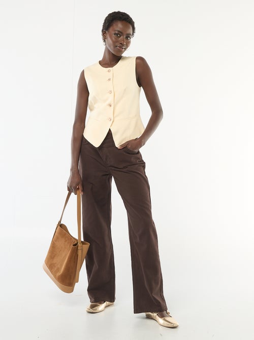 Veste de tailleur avec boutons dorés - Kiabi