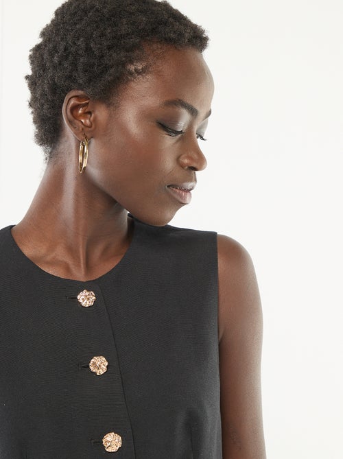 Veste de tailleur avec boutons dorés - Kiabi