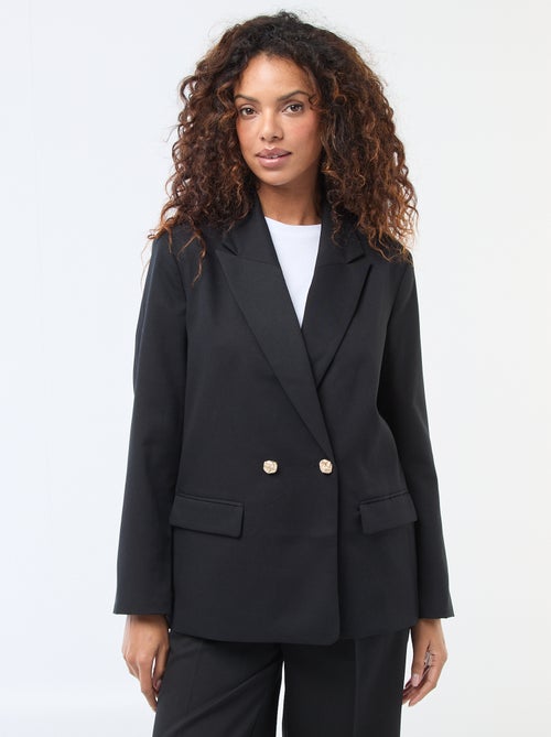 Veste de tailleur avec ouverture double boutonnage - Kiabi