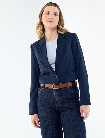 Veste de tailleur coupe courte