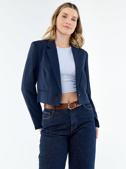 Veste de tailleur coupe courte - Kiabi