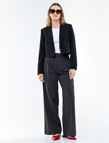 Veste de tailleur coupe courte