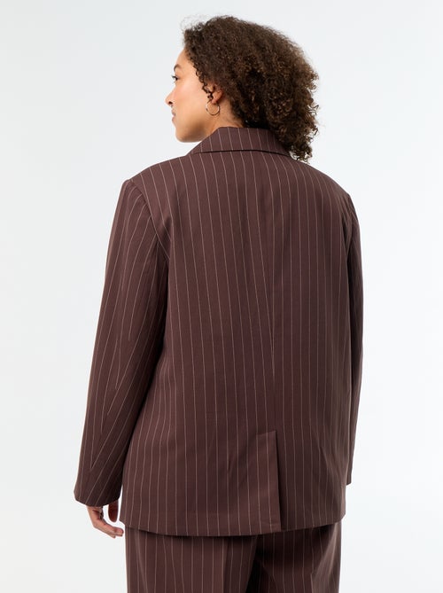 Veste de tailleur longue avec ouverture double boutonnage - Kiabi Veste de tailleur longue avec ouverture double boutonnage - Kiabi