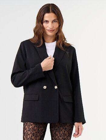 Veste de tailleur longue cintrée
