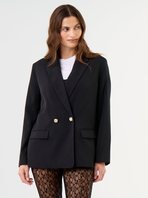 Veste de tailleur longue cintrée - Kiabi Veste de tailleur longue cintrée - Kiabi