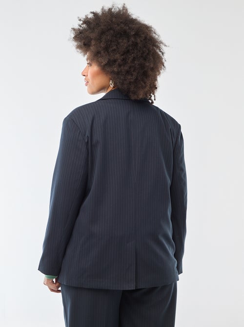 Veste de tailleur longue double boutonnage - Kiabi