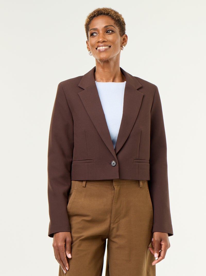 Veste de tailleur Marron - Kiabi