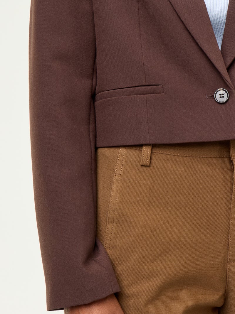 Veste de tailleur Marron - Kiabi