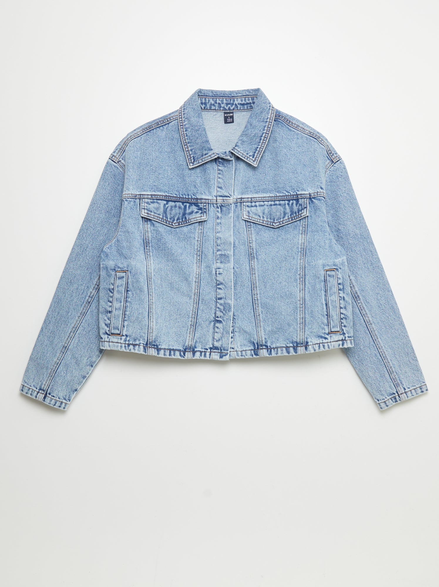 Veste jean shops cintrée femme