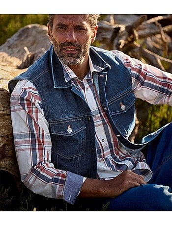 Veste denim sans manches - atlas for men