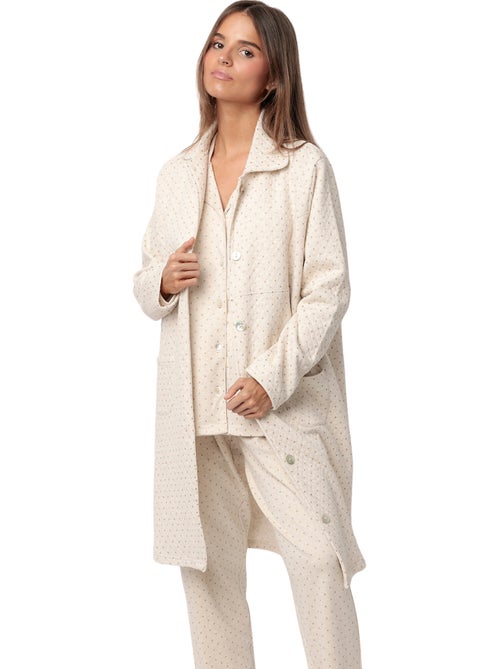 Veste d'intérieur organic dots - Kiabi