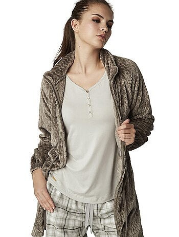 Veste d'intérieur robe de chambre zippée supersoft complementos