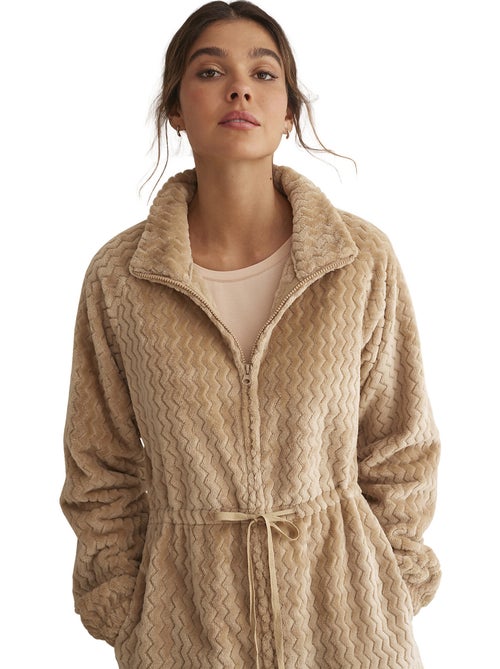 Veste d'intérieur robe de chambre zippée supersoft complementos - Kiabi Veste d'intérieur robe de chambre zippée supersoft complementos - Kiabi