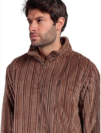 Veste d'intérieur zippée cinnamon