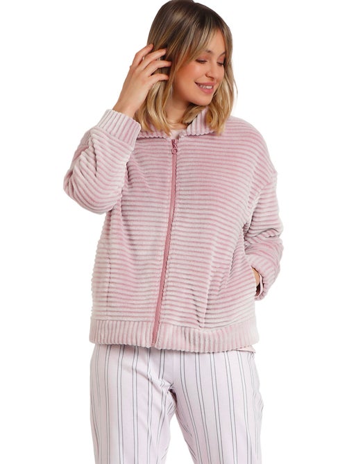 Veste d'intérieur zippée magic time - Kiabi