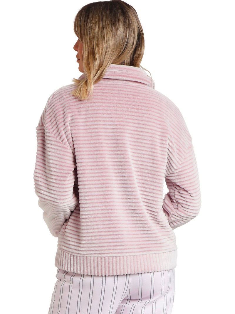 Veste d'intérieur zippée magic time Rose - Kiabi