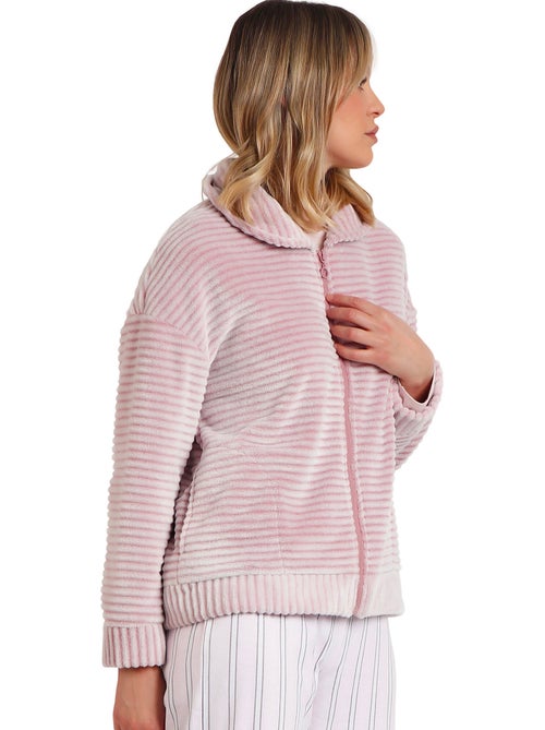 Veste d'intérieur zippée magic time - Kiabi