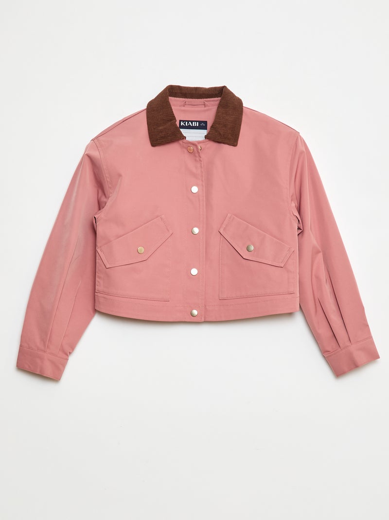 Veste droite workwear Rose - Kiabi