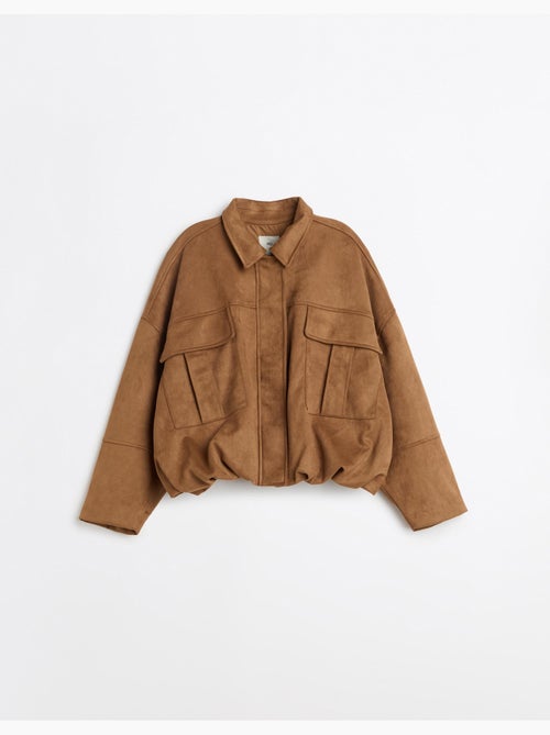 Veste effet daim, mo fashion - Kiabi