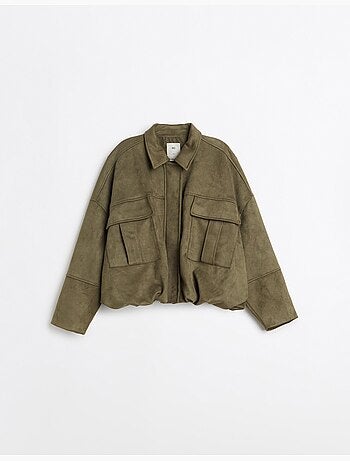 Veste effet daim, mo fashion