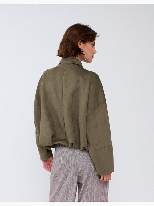 Veste effet daim, mo fashion - Kiabi