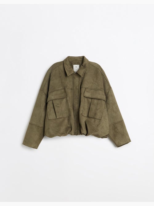 Veste effet daim, mo fashion - Kiabi