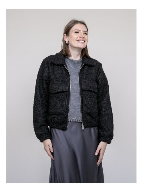 Veste effet mouton ubilive - Kiabi Veste effet mouton ubilive - Kiabi