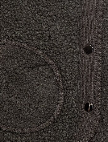 Veste effet moutonnée sans manches