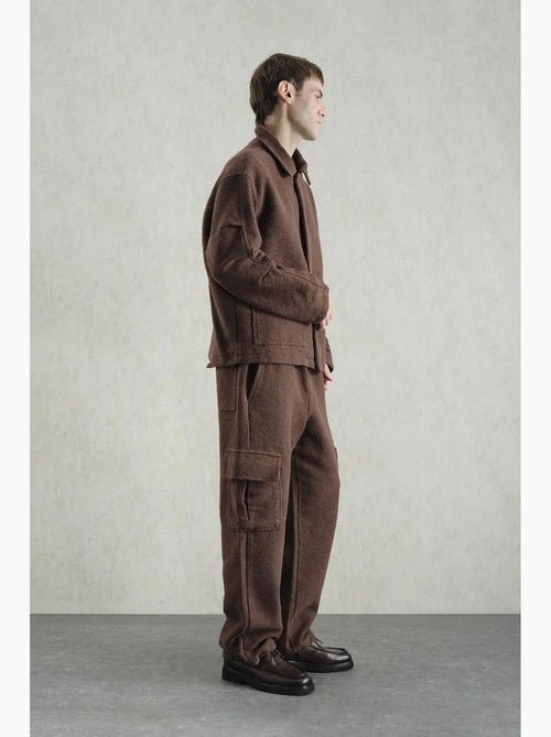 Veste en coton jacquard texturé giesto - Kiabi