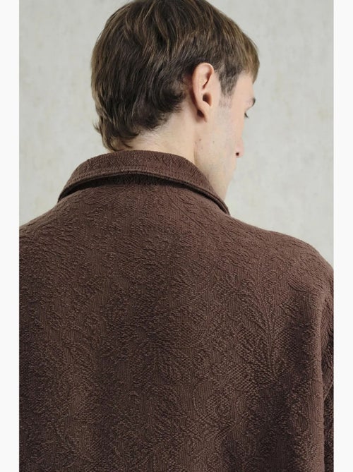 Veste en coton jacquard texturé giesto - Kiabi