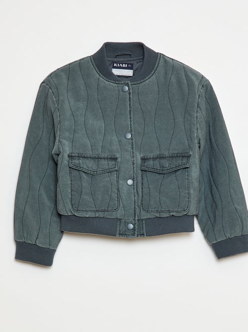Veste en coton matelassé - Kiabi