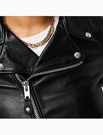 Veste en cuir femme schott